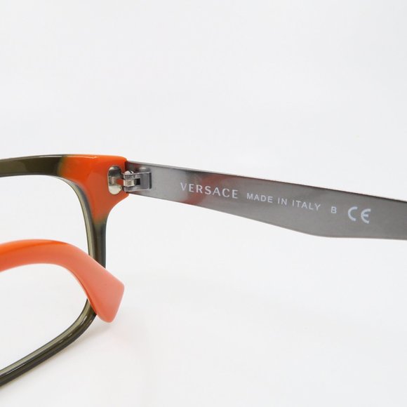 Versace MOD 3245 5235 Unisex Rectangular Olive - Picture 4 of 7